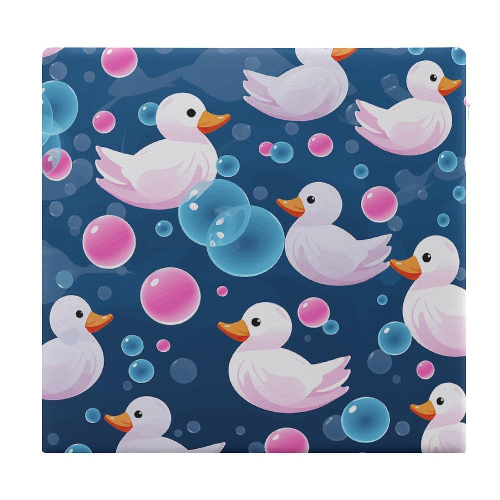 Adfgyerh Style Several Cartoon Ducks Cushions Memory Foam For Adults, Seat Cushion Chair Pads Soft, Square Pillows For Dining, Kitchen, Office, Patio Chairs