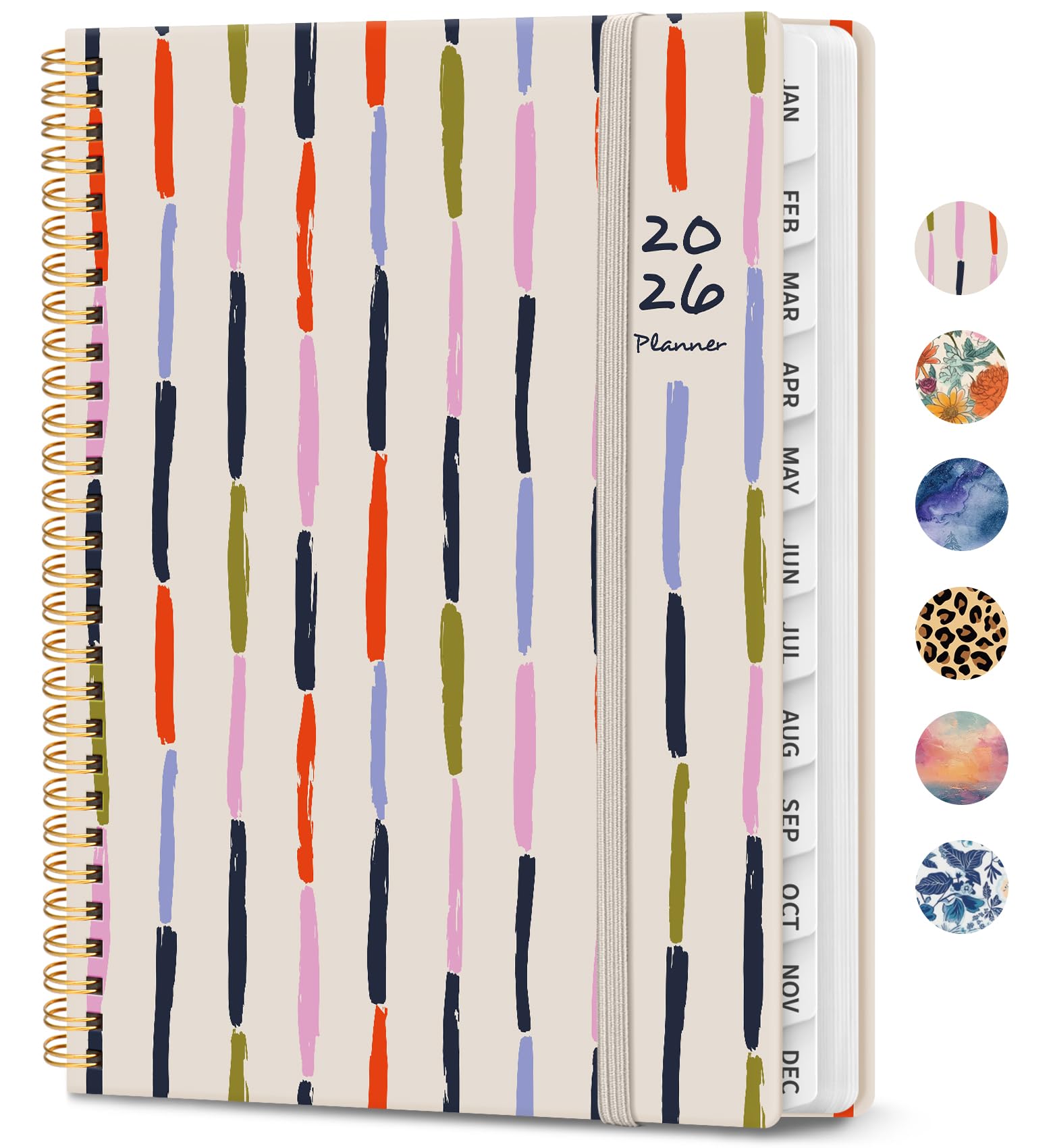 2026 Planner,Weekly And Monthly Planner For Women,January 2026-December 2026,Hardcover 2026 Calendar Planner Book With Tab,Inner Pocket,Spiral - View #3