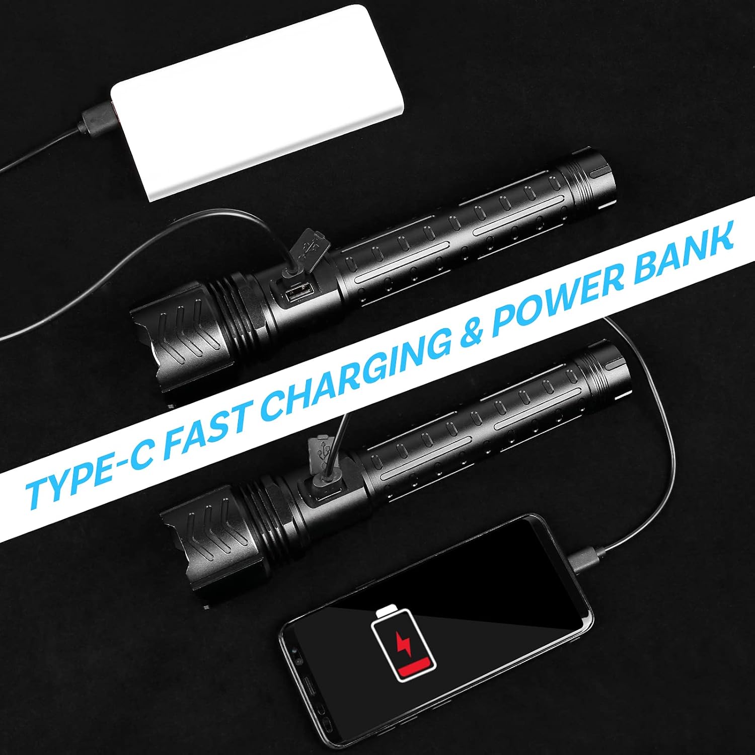 CS Force Rechargeable Flashlights Emergencies Photo