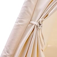 Vista 7 de Kids Play Teepee Tent with Carry Bag 43 x 43 x 63 Inch, Natural Cotton Canvas + Pine Wood Frame