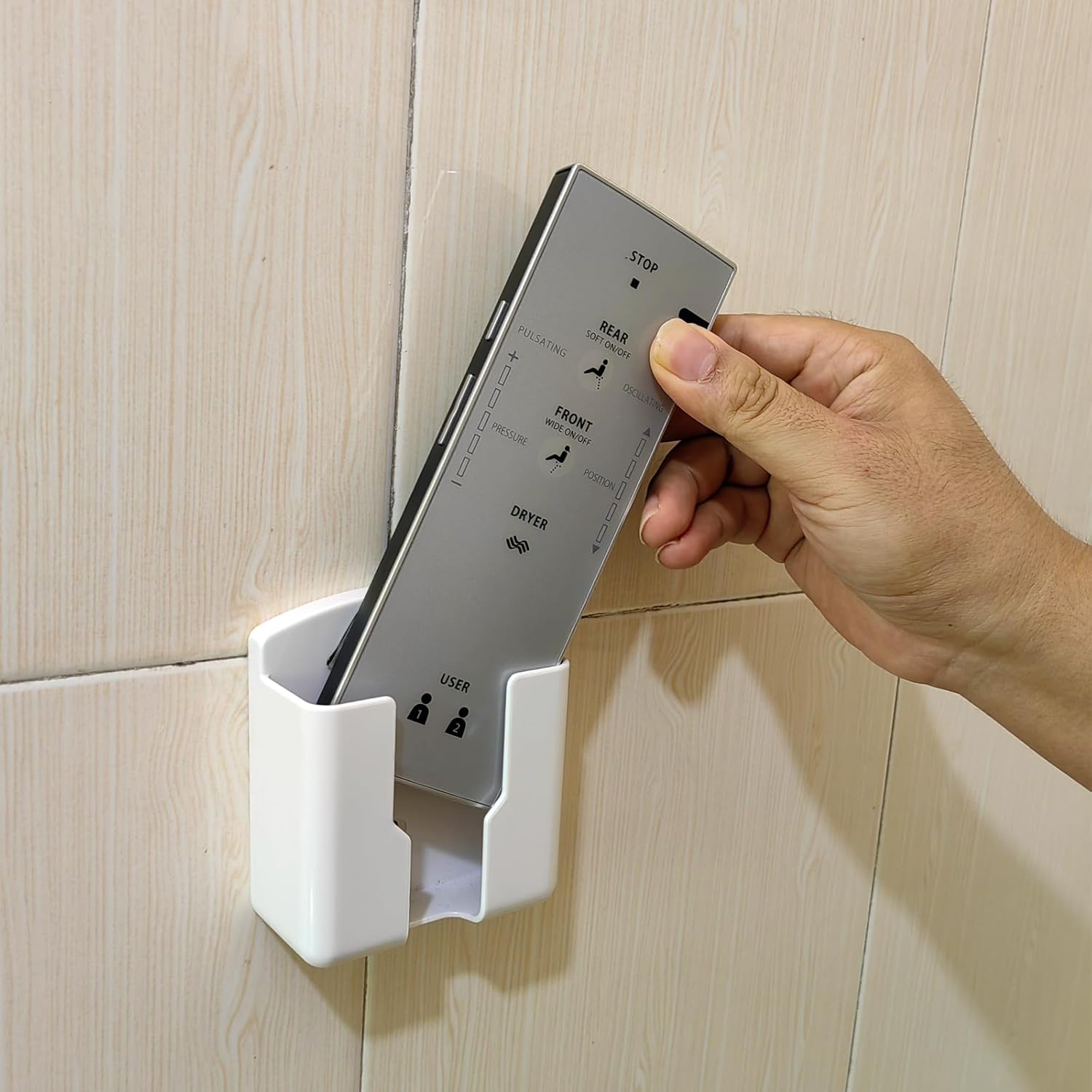 Replacement Remote Control Wall Holder for TOTO Washlet Toilets and Bidets C200 SW2044 TCF6531U SW2043 MS920CEMFG THU9958 G500 MS970CEMFG S350e TCF6530U A200 SW2024 TCF6501U (Second Generation)