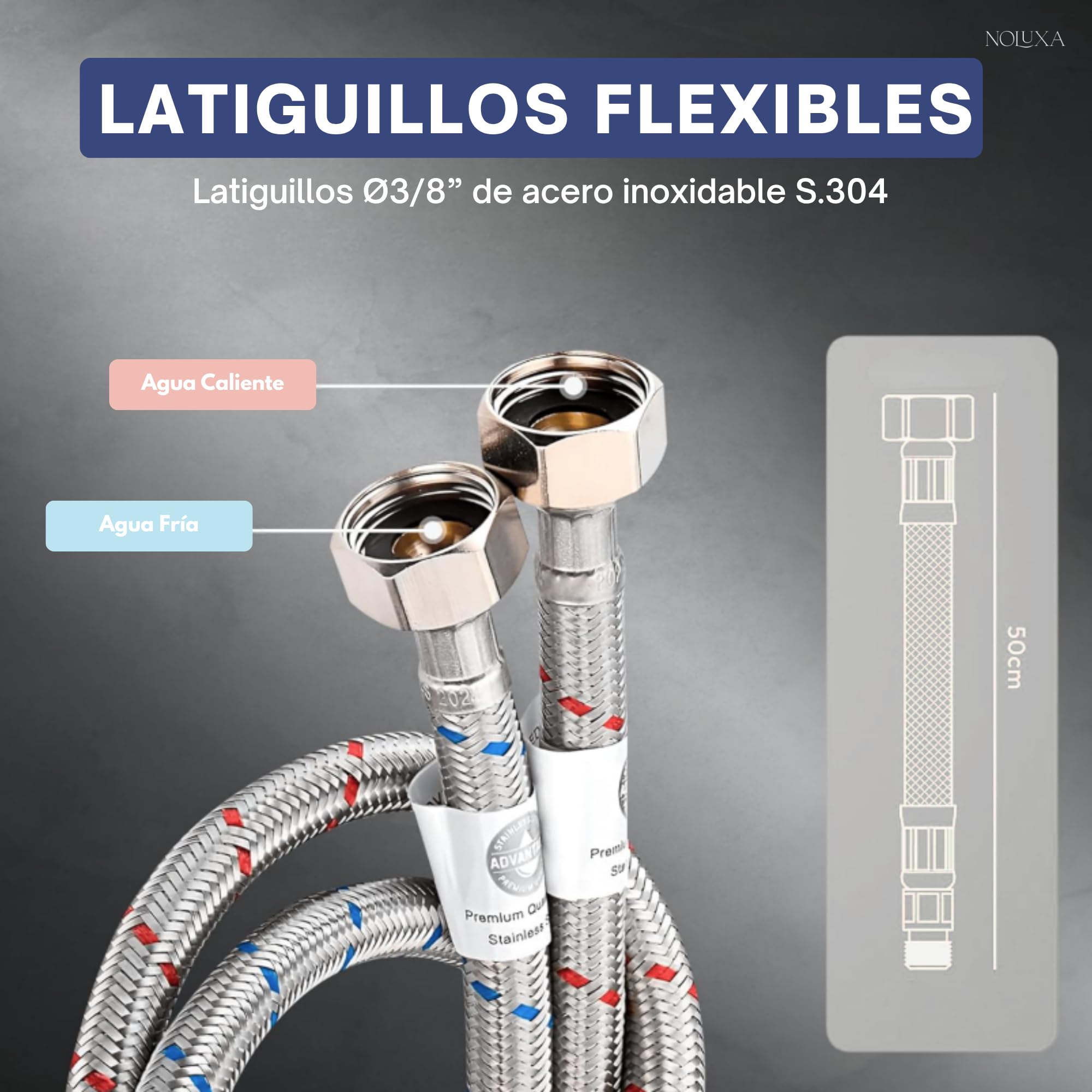 IMEX - Grifo Cocina Extraíble | Grifo Monomando Fregadero | Griferia Cocina con Ducha Flexible 360º | Grifería en Latón | Serie Costanza | Color Cromado