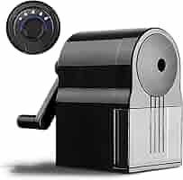 Temperamatite Manuale A Manovella Con Contenitore - 5 Livelli Di Affilatura Per Matite - Foto 2