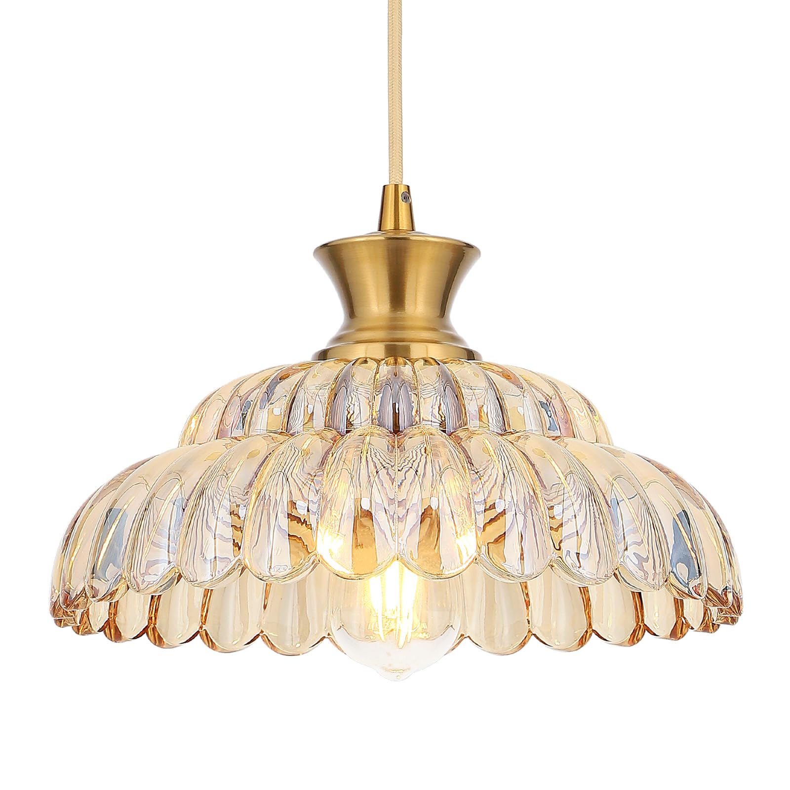 Amazon.com: Mgcanyu Amber Glass Pendant Lights, 11.8
