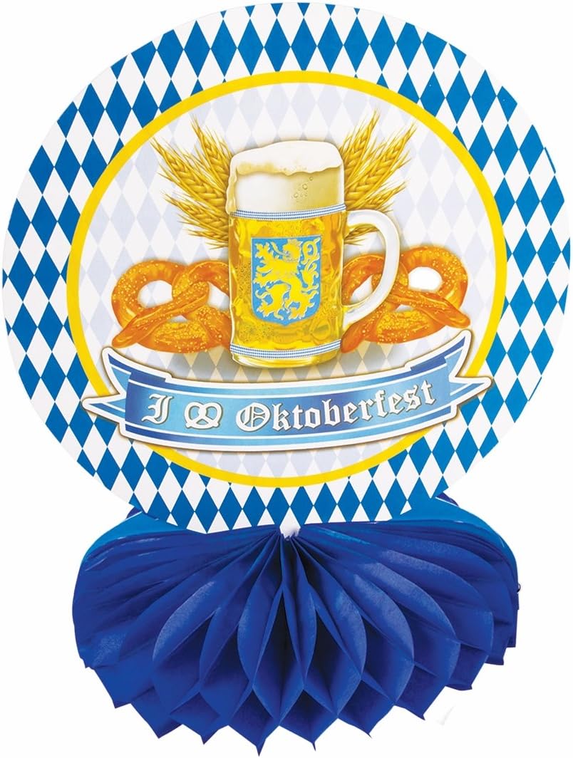 PMU Oktoberfest Honeycomb Centerpiece 10 Inch Pkg/12
