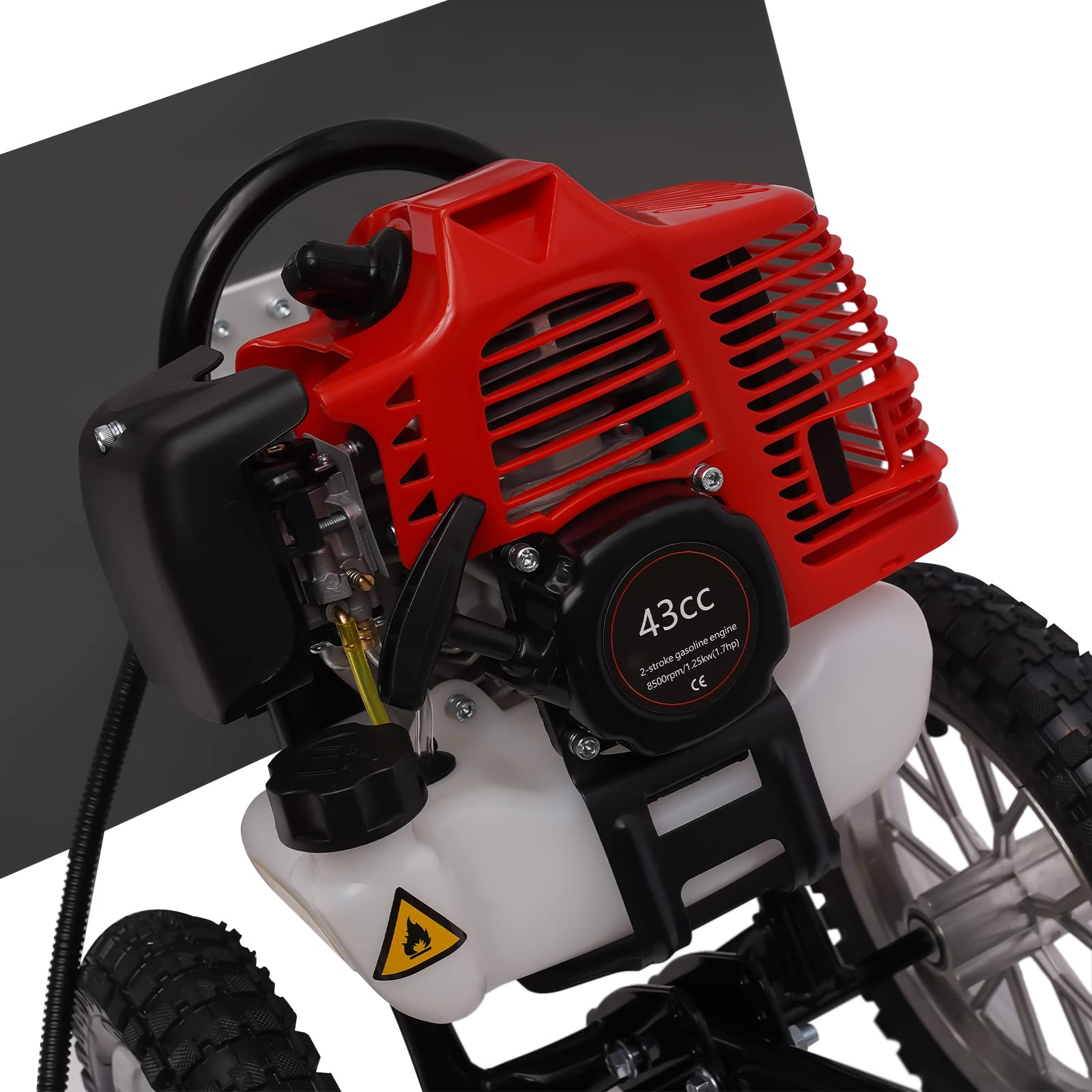43 CC 2-suwowa zamiatarka 1,7 HP, spalinowa miotła silnikowa, do odśnieżania, szeroko stosowana w prywatnych gospodarstwach domowych, szkołach, do czyszczenia dróg, śniegu i trawników