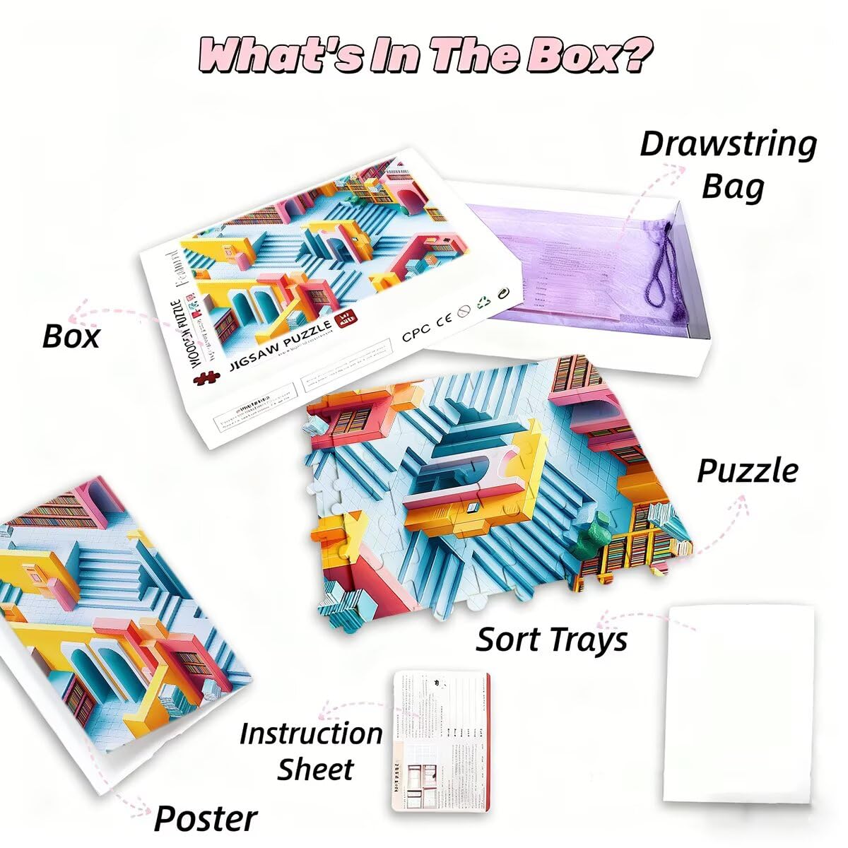 Puzzle 5000 sztuk dla dorosłych nowoczesne puzzle dla dorosłych abstrakcyjne puzzle zabawki edukacyjne oryginalne prezenty dla kobiet, puzzle kreatywna rozrywka, dekoracja domu 156 x 105 cm H-35