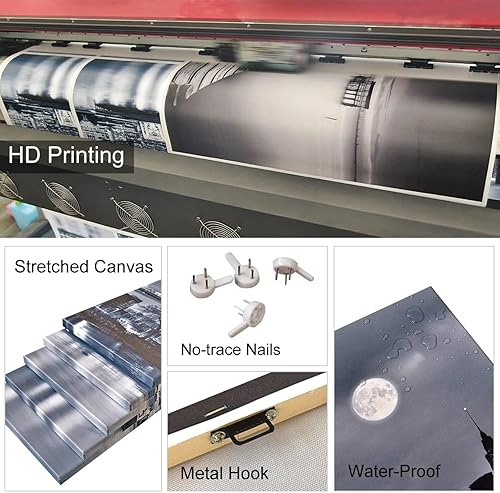 Vista 3 de 3 paneles de lienzo impreso para decoración de pared, pinturas en lienzo, arte de pared, 3 piezas, pelota de golf, pósteres para decoración