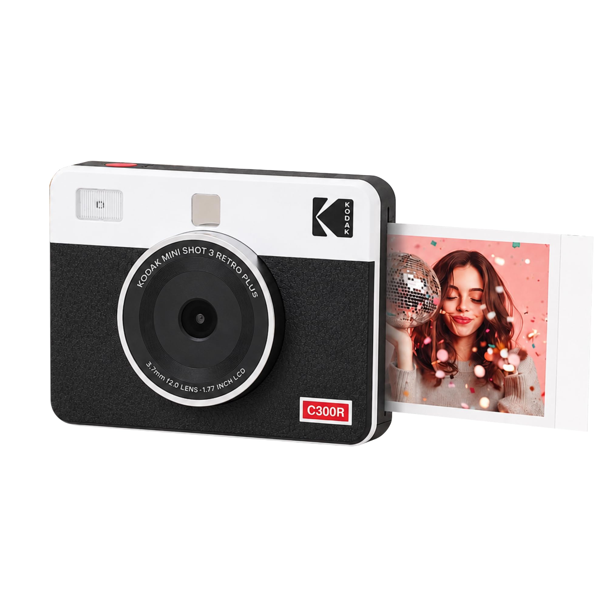 KODAK Mini Shot 3 Retro 4PASS 2-in-1 Instant Camera and Photo Printer (3x3 inches) + 8 Sheets, White-picture-13