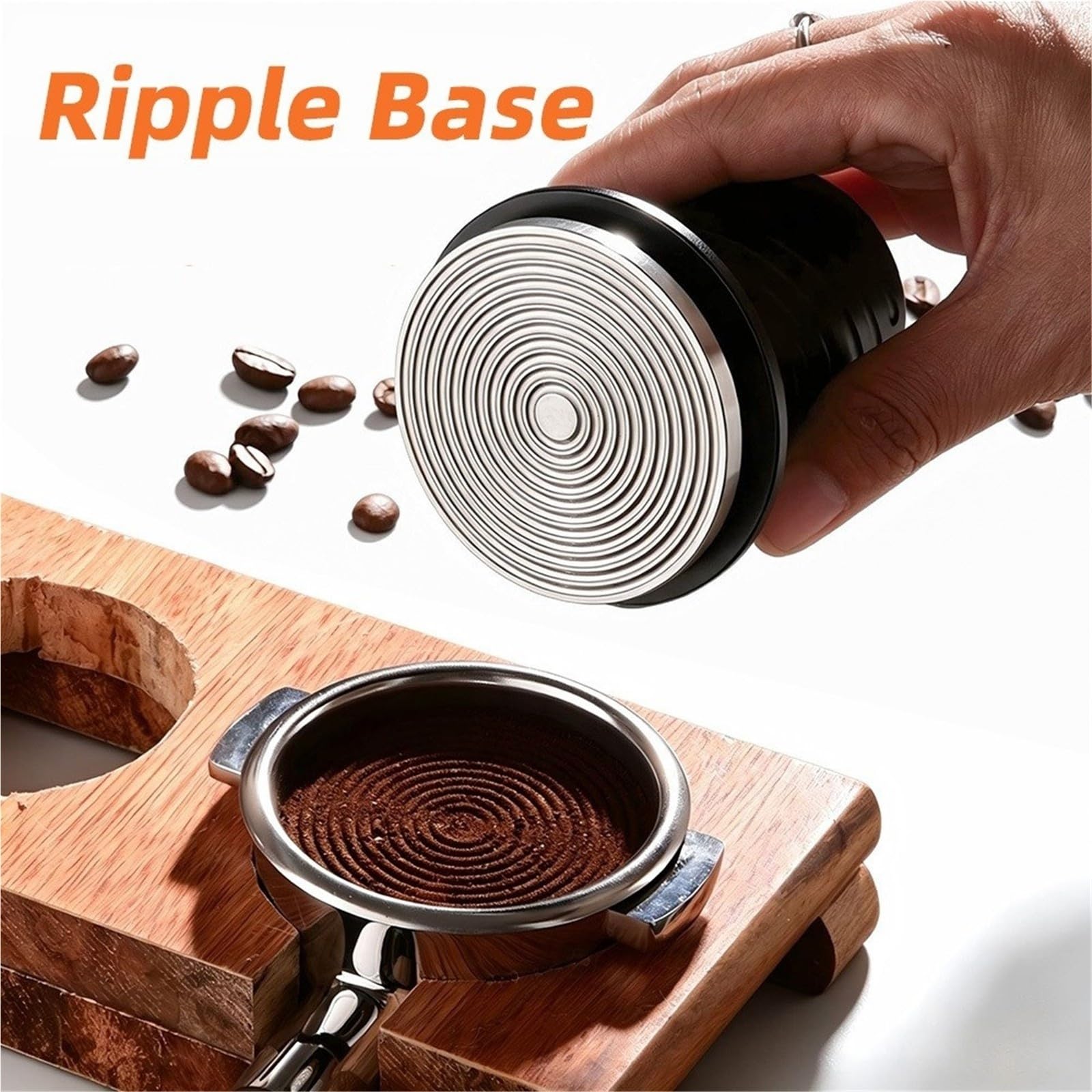 Mini Pressacaffè 40lb Pressione Costante Base Ondulata 51 53 54 58mm