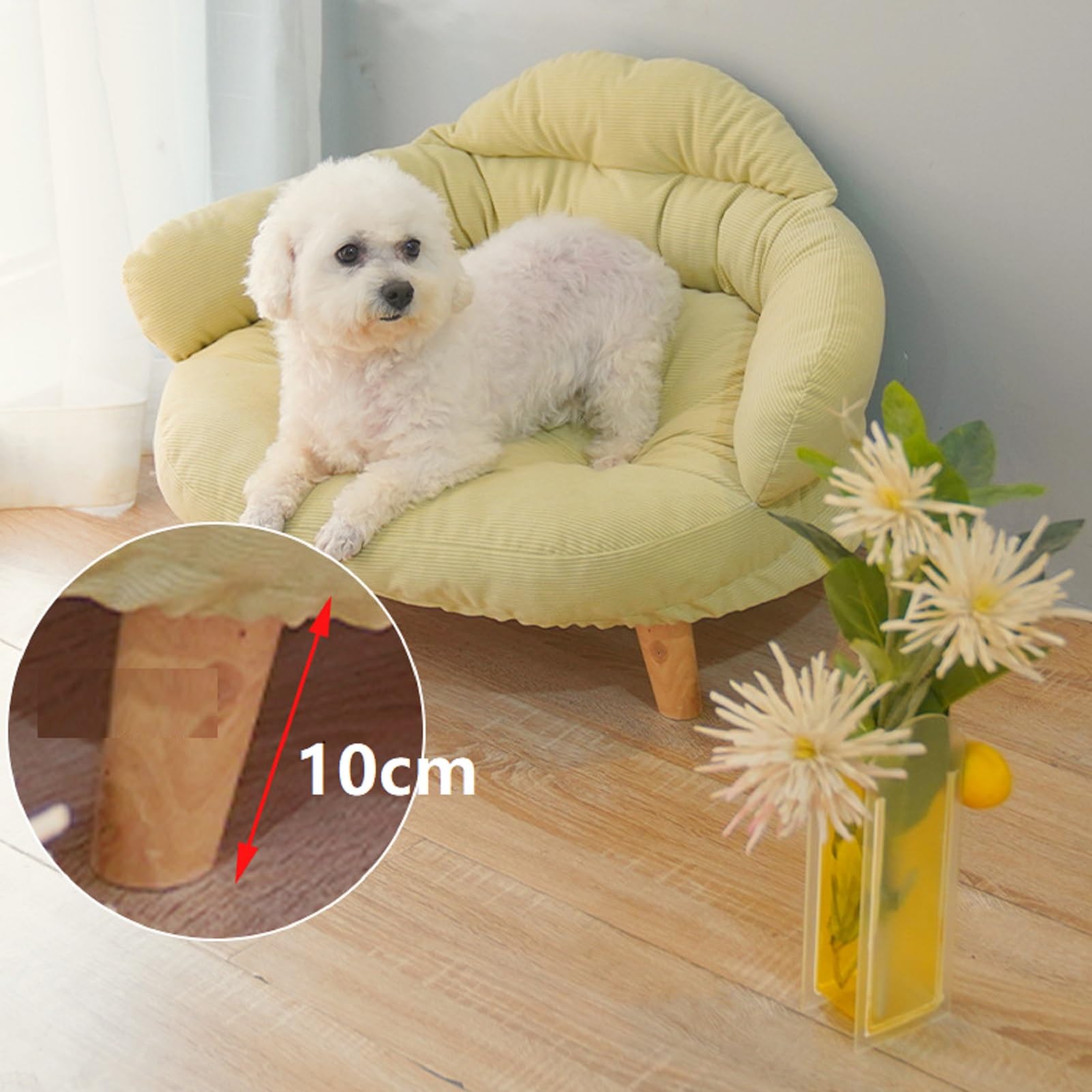 بيونتي سرير للقطط في الاماكن المغلقة، بيت قطط مكعب متعدد الوظائف مع لوح خدش للقطط وكرة منفوشة، سرير مغطى قابل للطي للحيوانات الاليفة الصغيرة والمتوسطة (بينك)