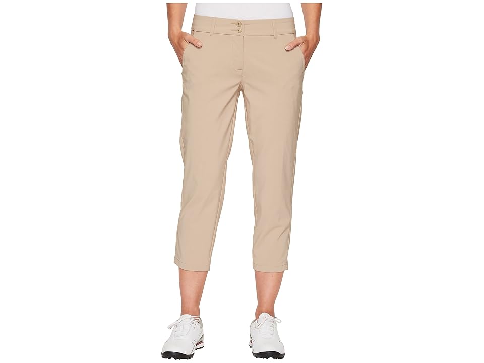 

SKECHERS High Side Crop Pant (Khaki) Women's Clothing