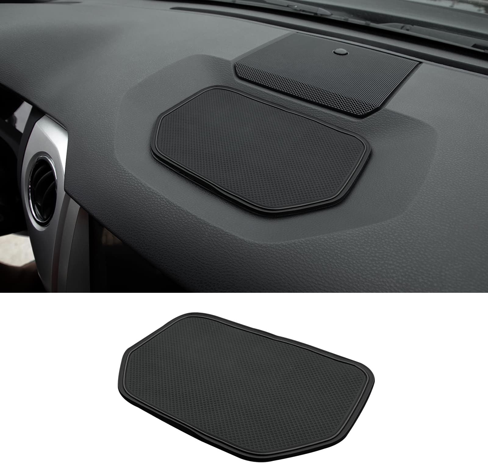 JDMCAR Upgraded Dashboard Mat Compatible with 2021 2020-2014 Toyota Tundra Accessories Silicone Material Dash Pad Liner(Black Trim)
