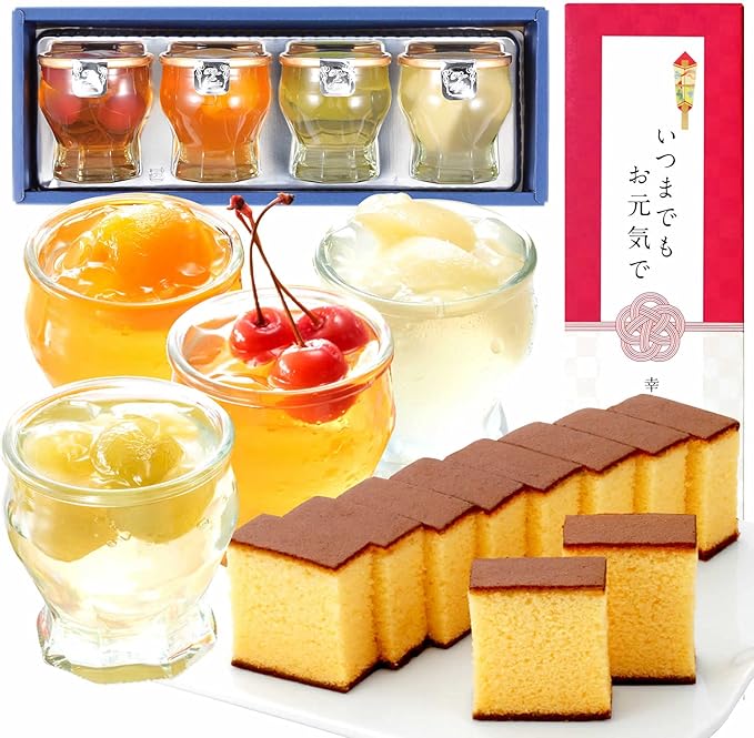 Amazon 長崎心泉堂 敬老の日 プレゼント 食べ物 お菓子 ギフト セット 長崎 カステラ フルーツ ゼリー 詰め合わせ Kr2y おばあちゃん おじいちゃん 孫 贈り物 果物 涼菓 冷菓 和菓子 グルメ 食品 メッセージ包装 長崎心泉堂 和菓子ギフト 通販