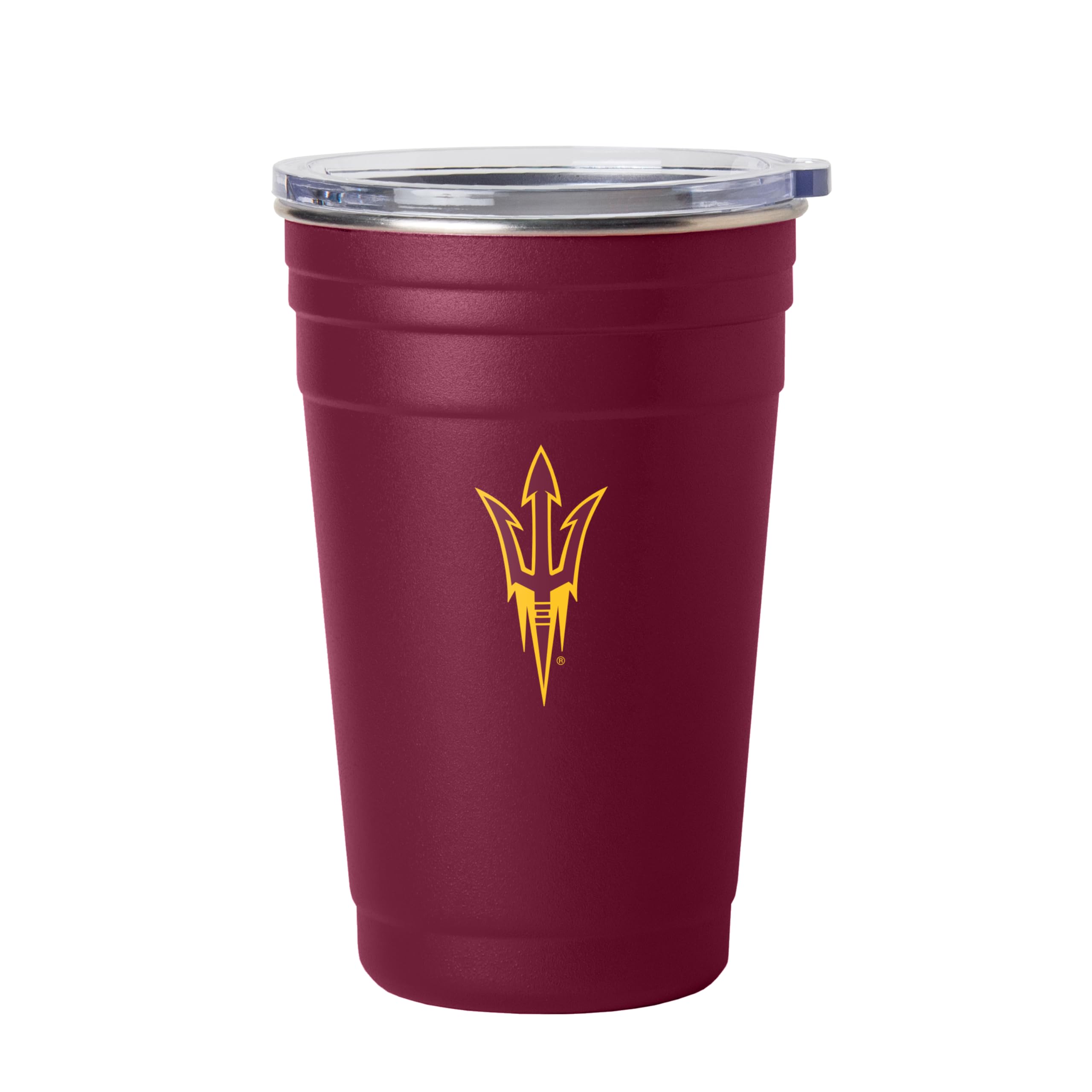 Logo Brands NCAA 22 oz Stainless Steel Tailgate Cup -Double Wall Vacuum-Sealed Durable For Hot &amp; Cold Drinks, Perfect for Gameday &amp; Tailgating