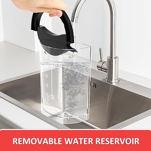 Miniatura 2 de Cafetera programable de 10 tazas con filtro permanente, cafetera de depósito de agua extraíble, cafetera de goteo, preparación retardada,