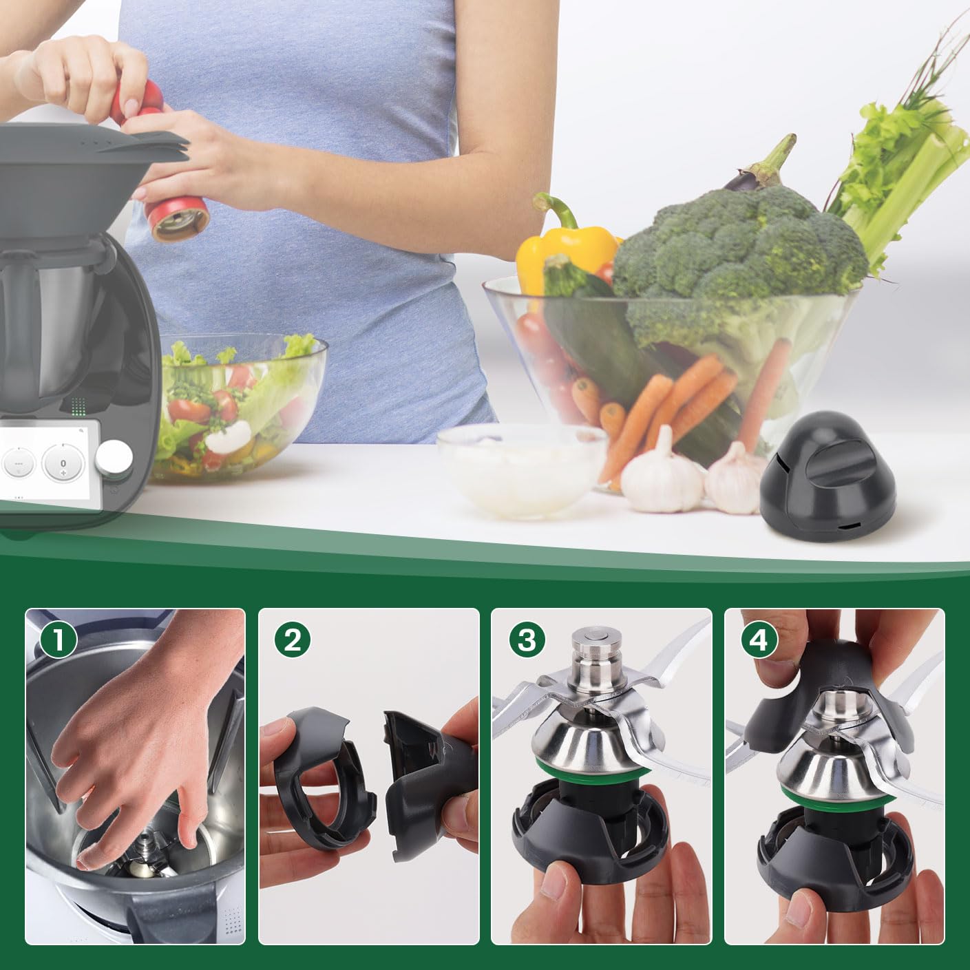 Copertura Protettiva per Parti di Ricambio del Robot da Cucina Vorwerk Thermomix Bimby TM31 TM5 TM6, Coprilama e Coperchio per Vaporiera| Alibaba. com