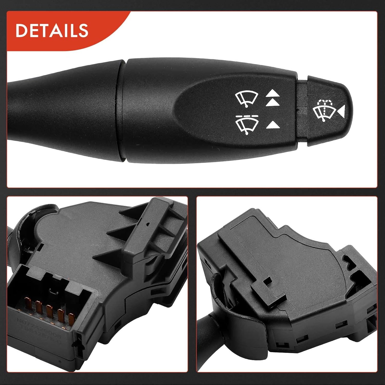 A-Premium Windshield Wiper Switch Assembly Compatible with Ford Focus 2000 2001 2002 2003 2004 2005 2006 2007 Sedan