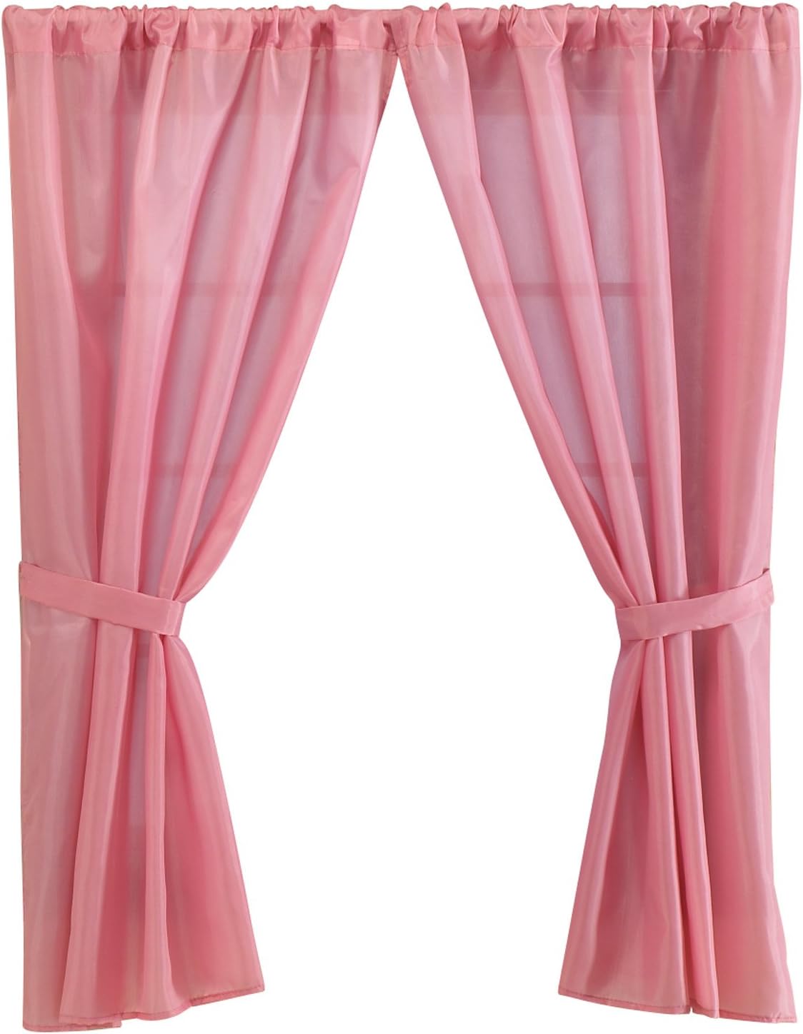 Fabric Bathroom Window Curtain, Rose, 36" x 54"