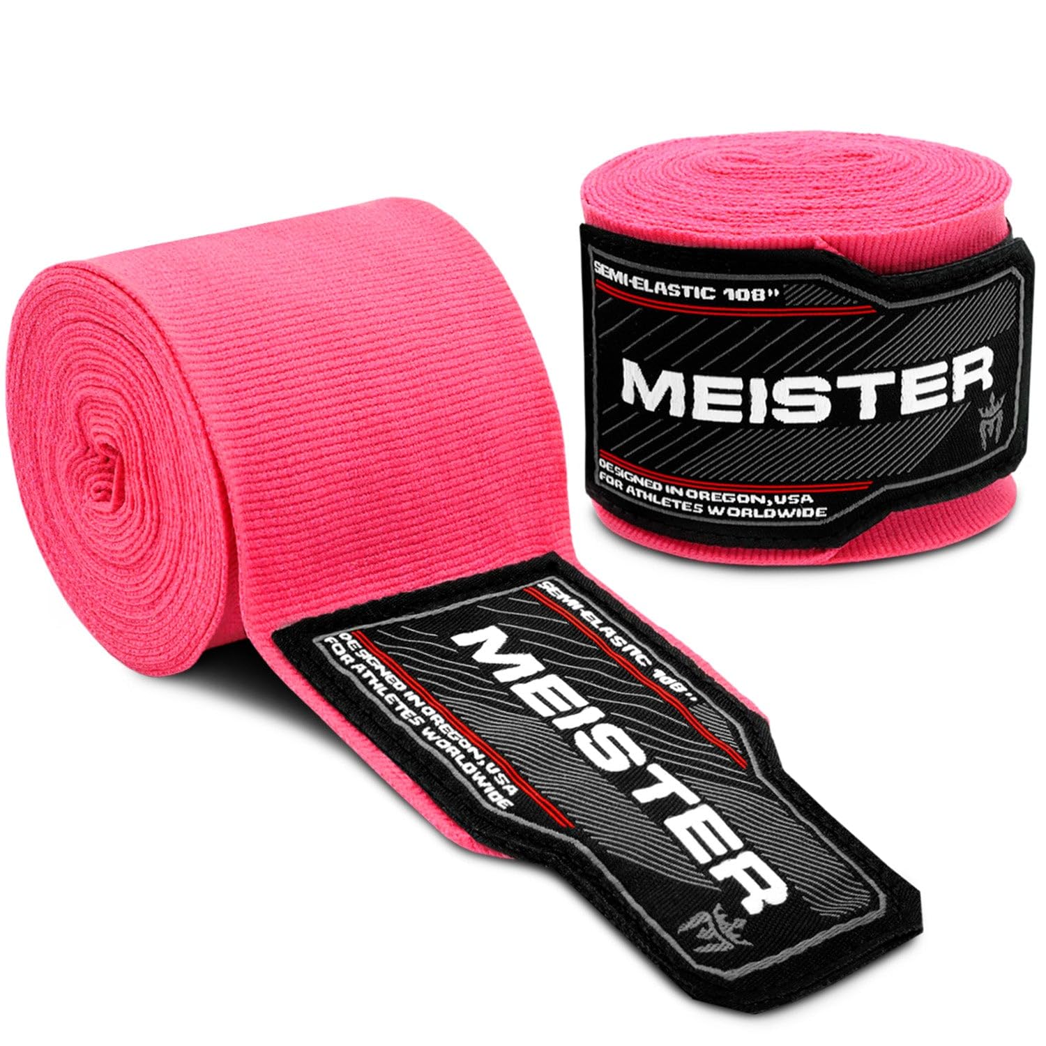 Meister Junior 108" Elastic Cotton Hand Wraps for MMA & Boxing (Pair)