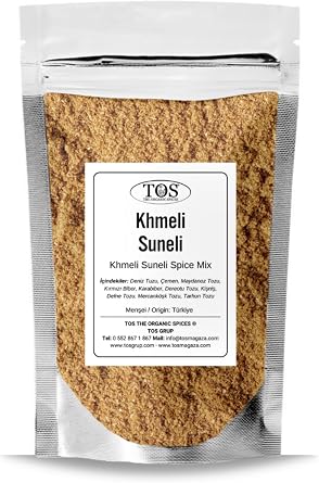 TOS The Organic Spices Khmeli Suneli Baharat Kar m  100 gr - Premium Kalite G rc  Baharat , TOS2153