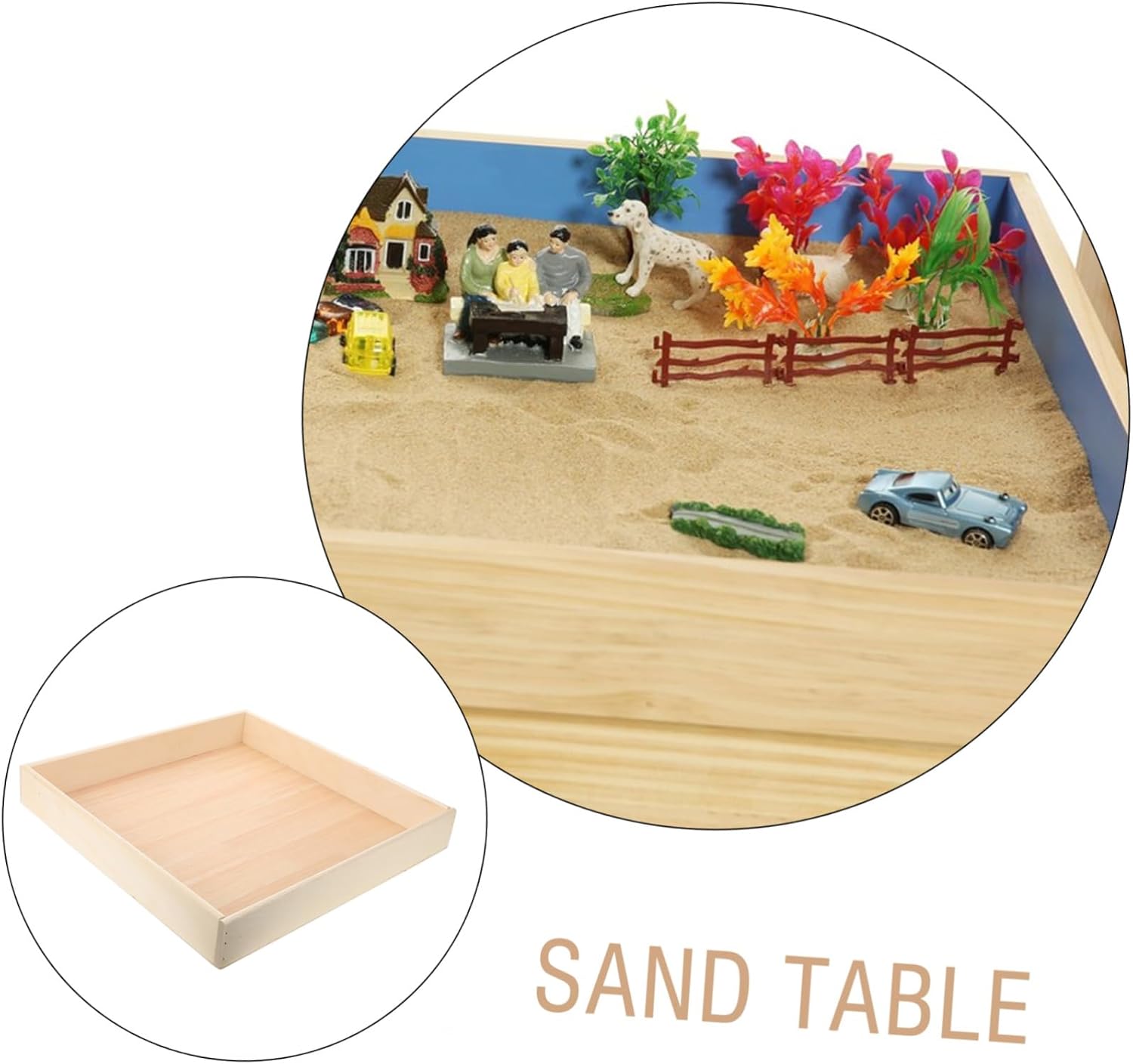 Sand Tray for Imaginative Play Compact Indoor Outdoor Sandbox Safe Materials Encourages Creativity for Desktop Use Lightweight Organized Fun