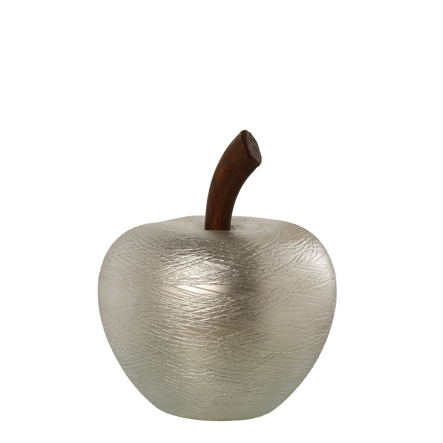 Figurine de Pomme en céramique argentée DRW : l'atout charme de votre salon