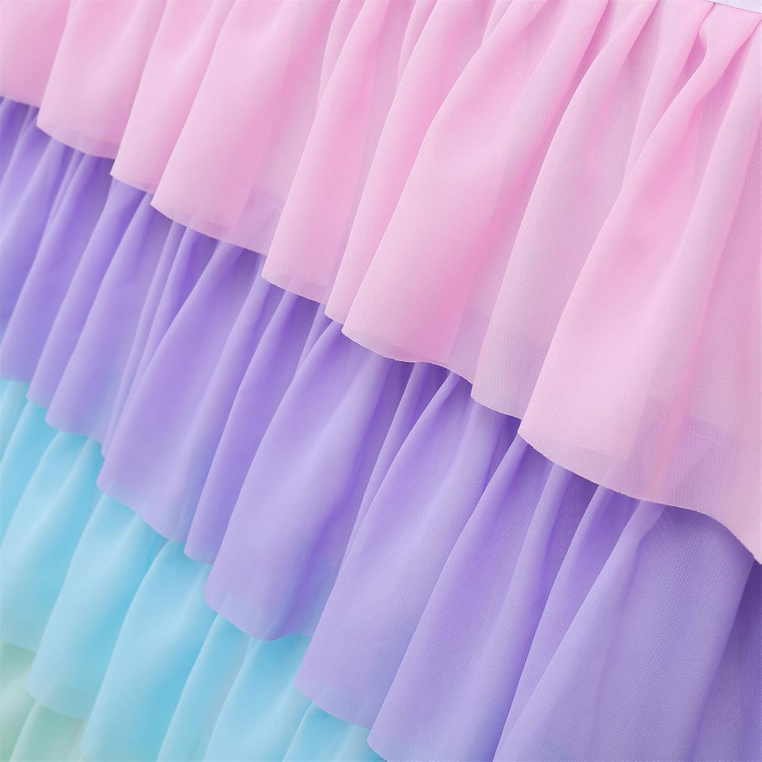 Super Sale 🛒 GewoneLife Rainbow Tulle Table Skirt 6FT Tutu Table Clothing for Baby Shower Birthday Party Decoration,Unicorn Table Skirt for Rectangle and Round Tables(L72in,H30in) New Arrivals GewoneLife Rainbow Tulle Table Skirt 6FT Tutu Table Clothing for Baby Shower Birthday Party Decoration,Unicorn Table Skirt for Rectangle and Round Tables(L72in,H30in)
