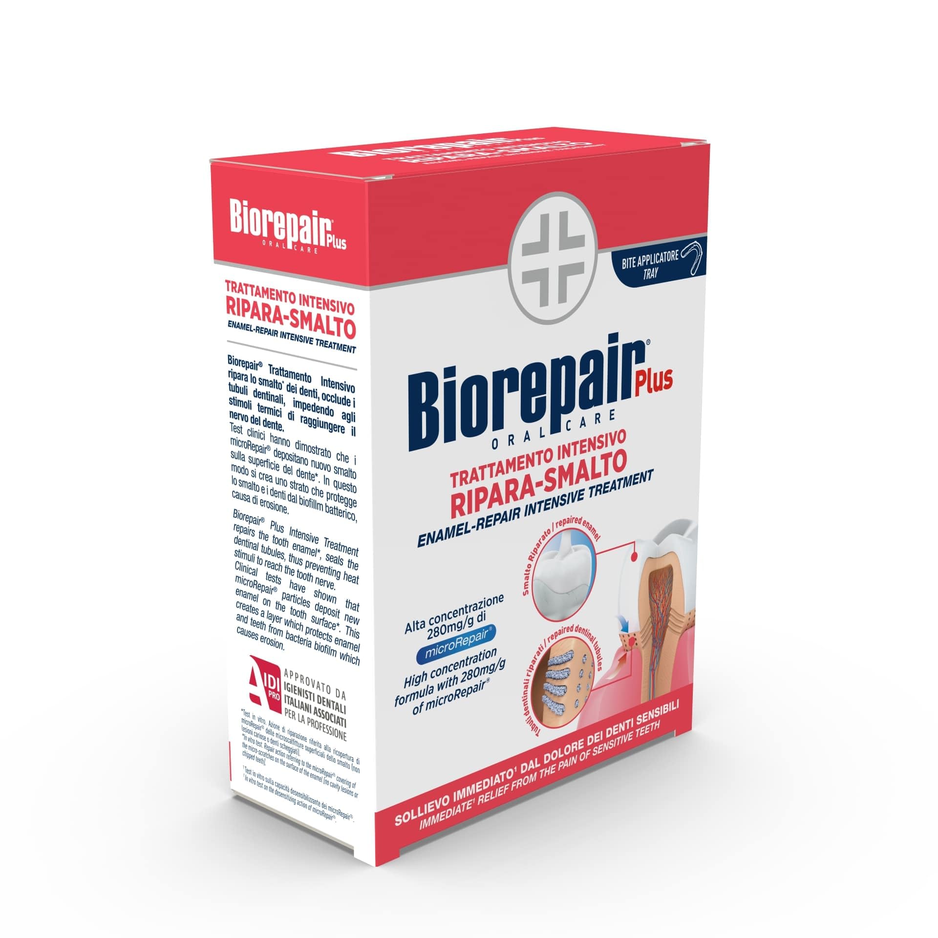 Biorepair, Trattamento Desensibilizzante, Trattamento per Denti Sensibili, Ripara Smalto, Trattamento Specifico, 6 Confezioni da 50 ml con Bite Incluso