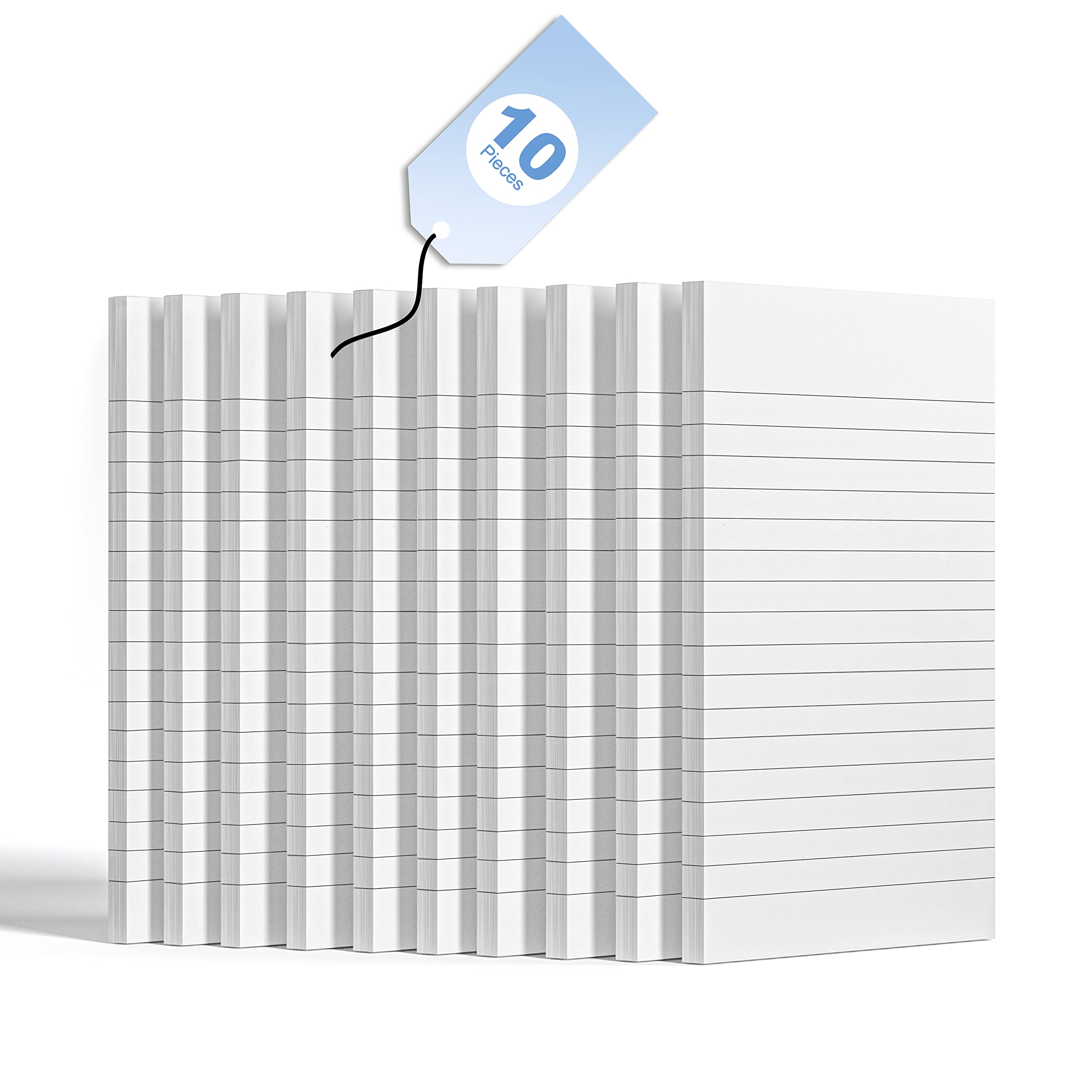 10 Pack Note Pads Small 4x6 Inch Lined Writing Memo Pads Refills Scratch Pads with 50 Sheets Each Pad Narrow Ruled Mini Pocket Notebook Writing Pads of Paper for Daily Work Planning and Organization