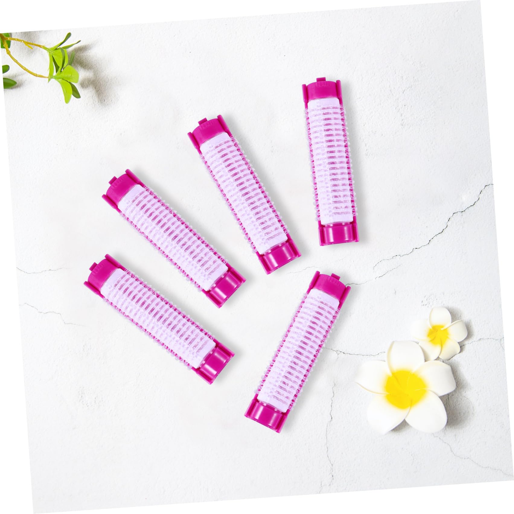 20 Rulos de Pelo Esponjosos para Rizar Cabello, Herramienta de Peluquería Agarre Firme y Material Abs, Ideales para Uso en Casa y Viaje