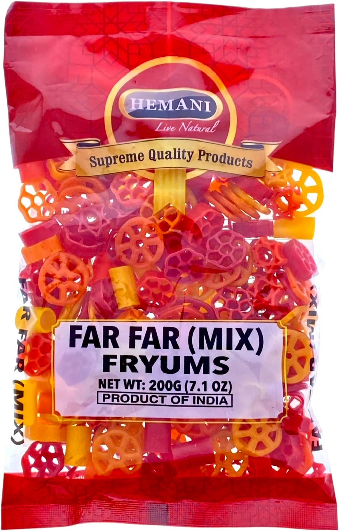 HEMANI Far Far Fryum 7.1 OZ (200g) - Puffed Snack - Ready to Fry - Fried Snac...