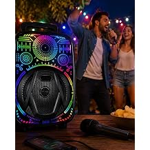 8  n  Ta nabilir Karaoke Hoparl r Mikrofonlu RGB I kl  Bluetooth Speaker