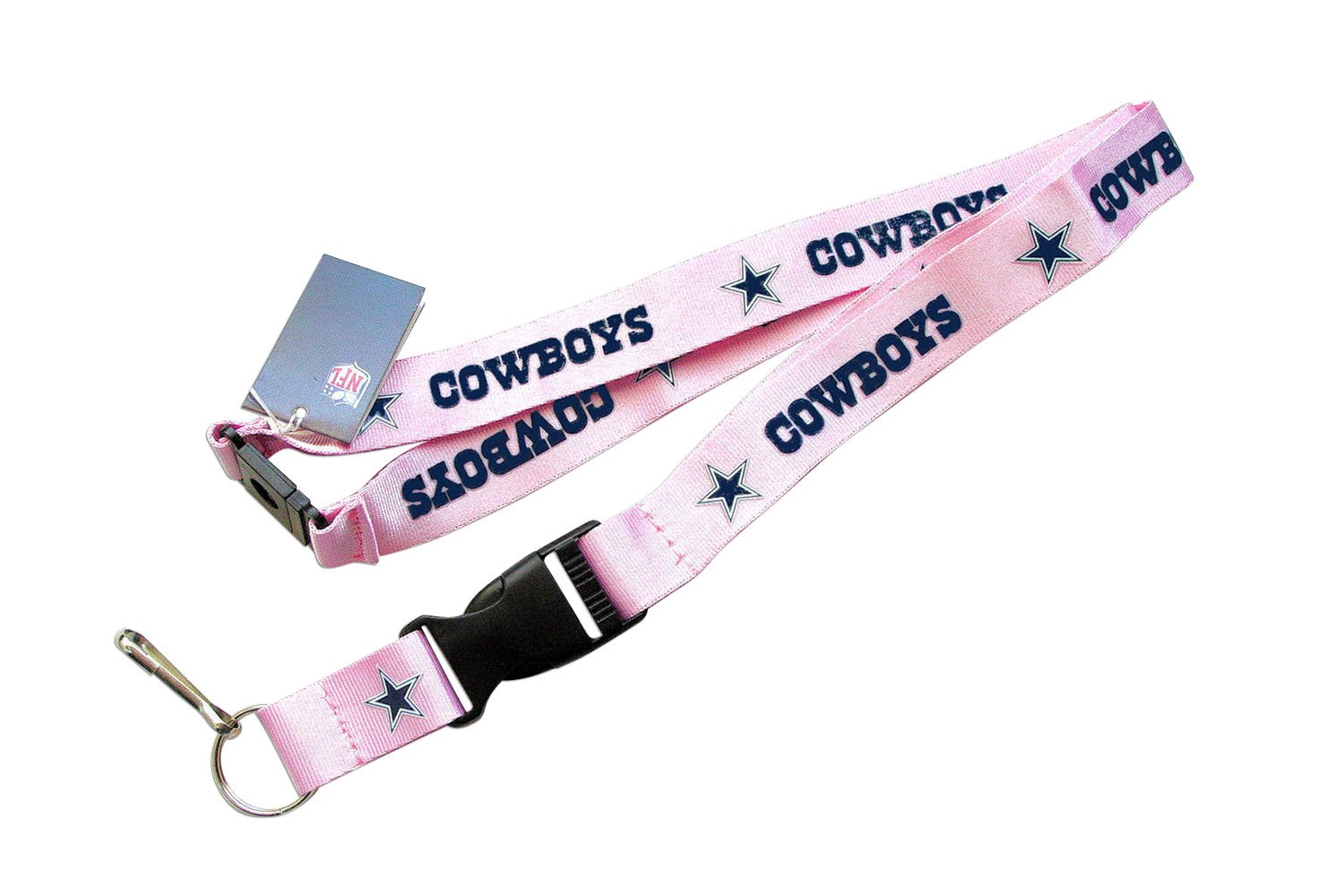 aminco Sports Team Clip Lanyard Keychain Id Ticket - Pink