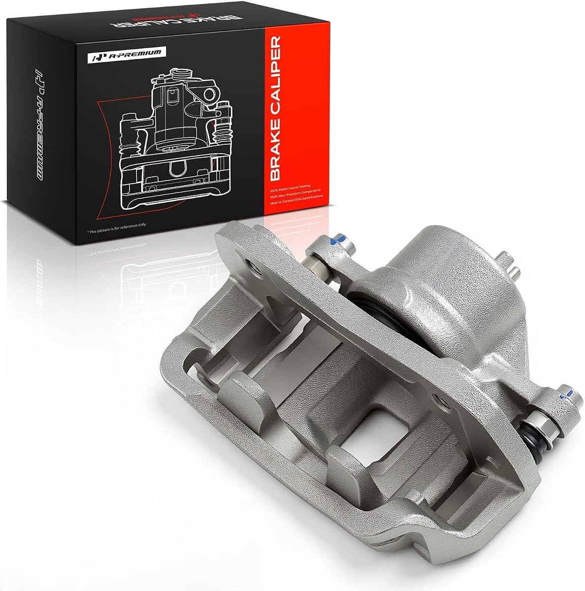 Disc Brake Caliper with Bracket | Compatible with Hyundai and Kia Models - Elantra 2007-2010, Optima 2006-2010, Sonata 2006-2010, Magentis 2007-2010, Soul