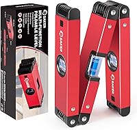 Vista 7 de Nivel plegable multifunción de Saker, herramienta niveladora de 28 pulgadas, regalos para hombres, herramientas de carpintería de medición
