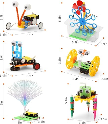 Miniatura 4 de STEM - Kits de robótica para niños de 5 a 7 años, 6 a 8, 8 a 10, 8 a 12, construye un robot de ingeniería, juguetes de construcción, proyectos de