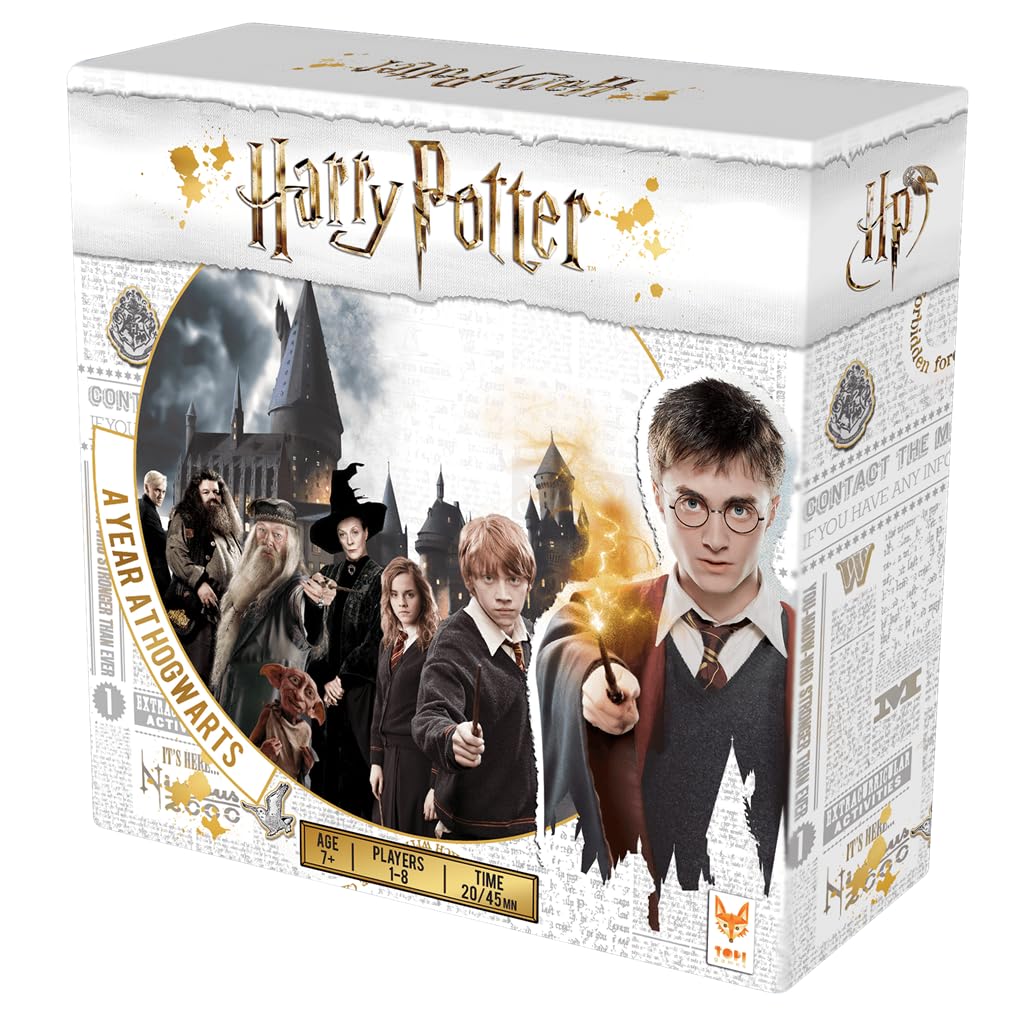 Topi Games Harry Potter: Rok w Hogwarcie, Gra Planszowa, Od 7 lat, Od 1 do 8 Graczy, 45 Minuty na Mecz, Hiszpański
