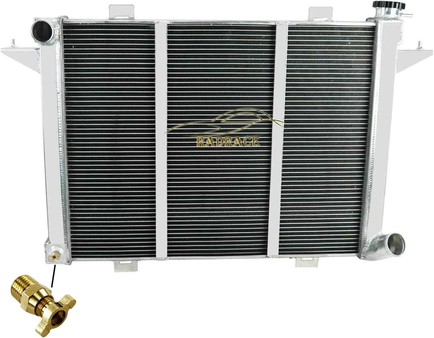 4 Row Aluminum Radiator For 1991 1992 1993 Dodge D250 350 W250 350 Ramcharger Diesel Cummins Radiador 91 92 93 Radiators 5.9L Crossflow MT Radiadors