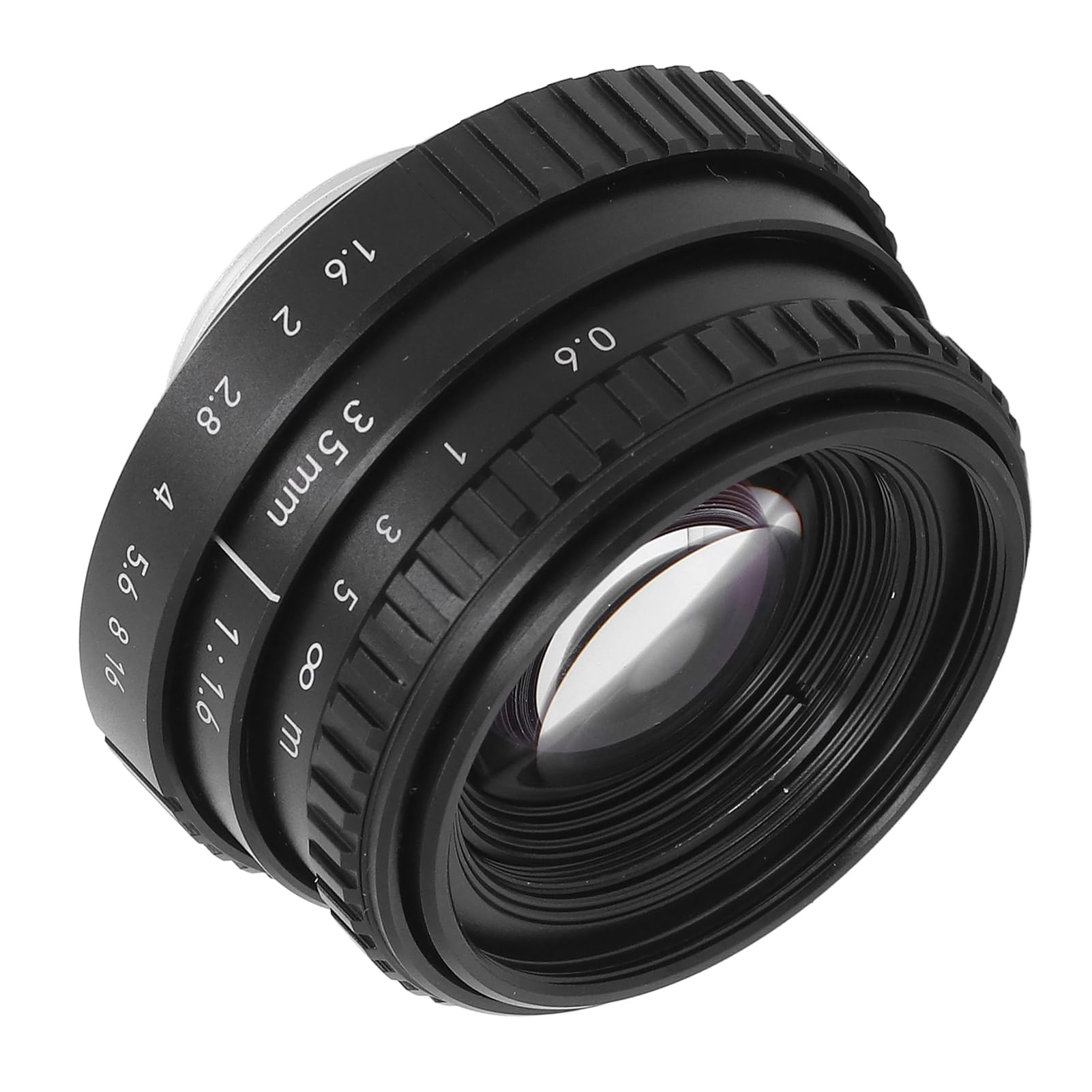 Obiettivo con Messa a Fuoco Manuale 35 Mm F1.6, Obiettivi per Fotocamera Mirrorless con Telaio in Lega di Alluminio con Rivestimento Multistrato per Fotocamere APS