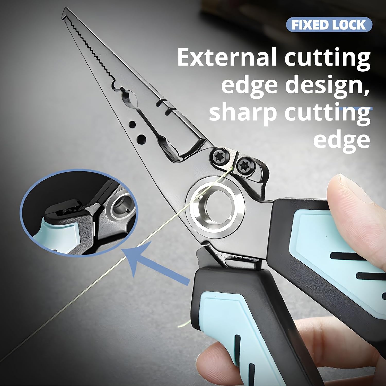 Stainless Steel Multifunctional Fishing Pliers, Saltwater Fishing Pliers, Hook Remover & Line Cutter with Non-slip Handle, for Fly Fishing, Ice Fishing, Fishing Gear - Gift for Men (3Pcs)