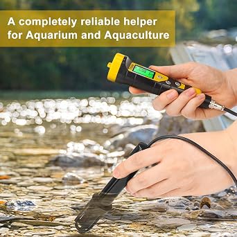 UIUZMAR Dissolved Oxygen Test Aquarium, Temp and Dissolved Oxygen Meters