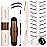 UCANBE 25PCS Eyebrow Stamp Stencil Kit With Dual-Color Eyebrow Stamp Pomade,20 Reusable Eyebrow Stencils,Finising Powder,Brush,Eyebrow Razor,Zipper Pouch,Waterproof Eye Brow Stamping and Shaping Kit04