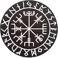 Vista 3 de Viking Compass - Parche de espalda grande para chaleco de motociclista personalizado, planchado/coser, verde grande