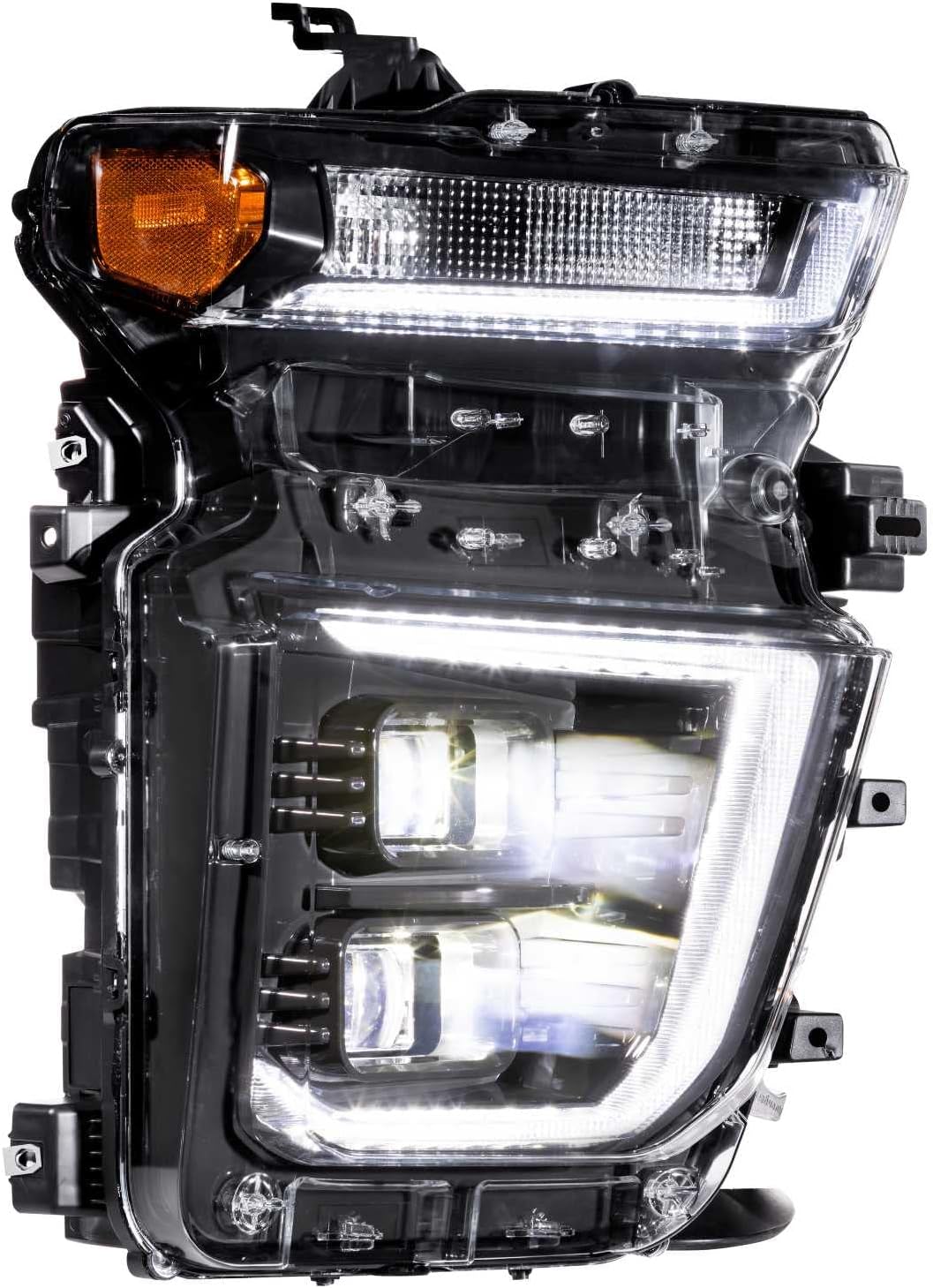 Morimoto XB Hybrid LED Headlights Fits 2020-2024 Chevrolet Silverado HD 2500/3500, Plug and Play Headlight Assemblies with UV Lens Coating (LF546)