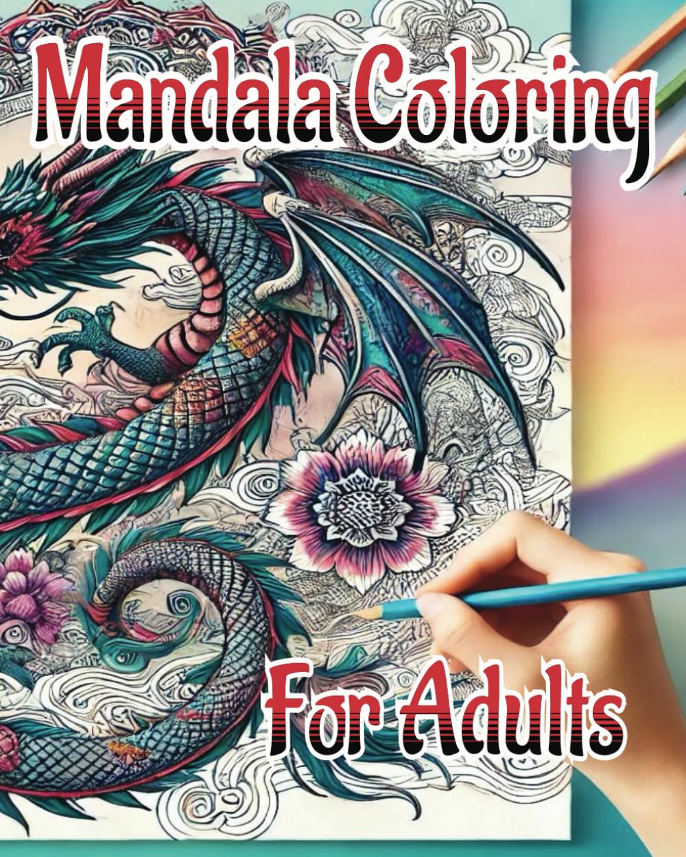 Relaxing Mandala Coloring for Adults: Beautiful Images for Stress Relief and Relaxation - One-Sided-Printing