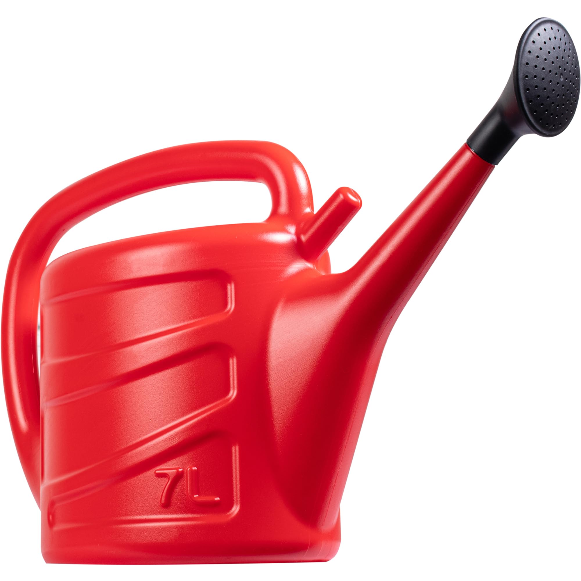 Hardys 7L Red Rose Watering Can - Outdoor & Indoor Watering Can with Detachable Sprinkler Rose Head, Long Spout Water Can for Houseplant & Garden Plants