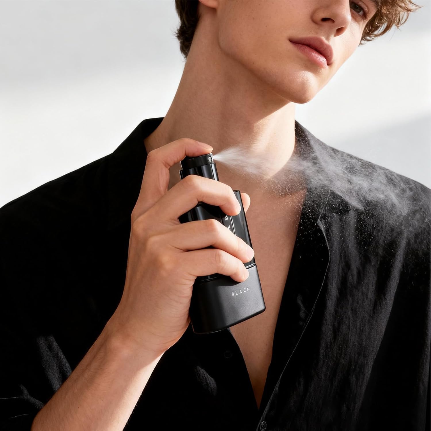 Luna-R0ssa-Black's for Men 3.4 oz Spray Eau de Parfum Woody-Cologne Perfume with Long-lasting Fragrance-Card - Image 2