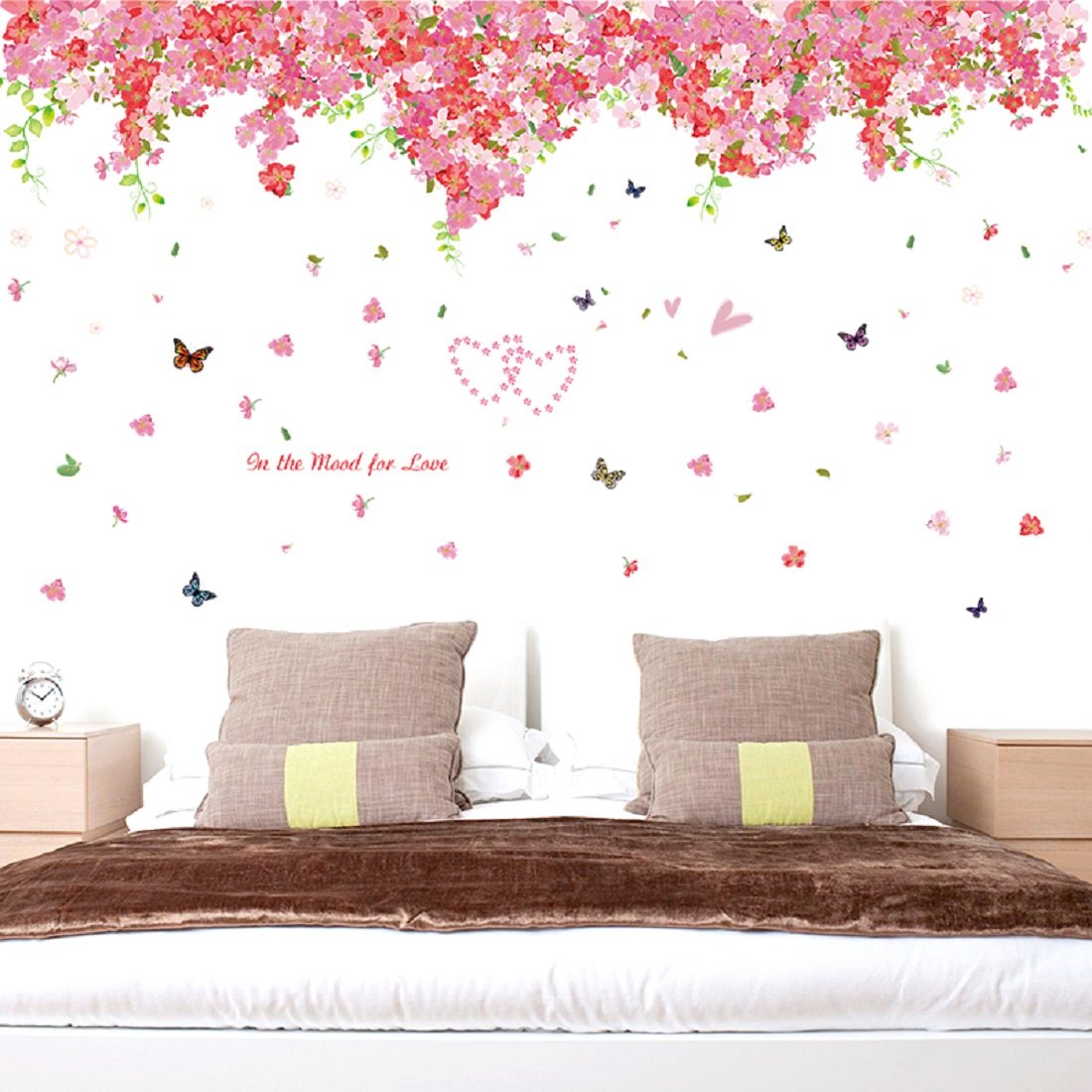 Oren Empower Self Adhesive Pink Floral Waterproof Wall Sticker/Peel & Stick PVC Vinyl Theme Beautiful Wallpaper for Bedroom, Living Room, Dining Hall, Master Room - 60 X 90 Cm (B07PBJNXX1) Amazon Price History, Amazon Price Tracker