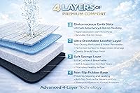 Vista 4 de BOOSTLIFE Tapete de baño grande de piedra, plegable, tierra de diatomeas, secado rápido, súper absorbente, antideslizante, fácil de limpiar